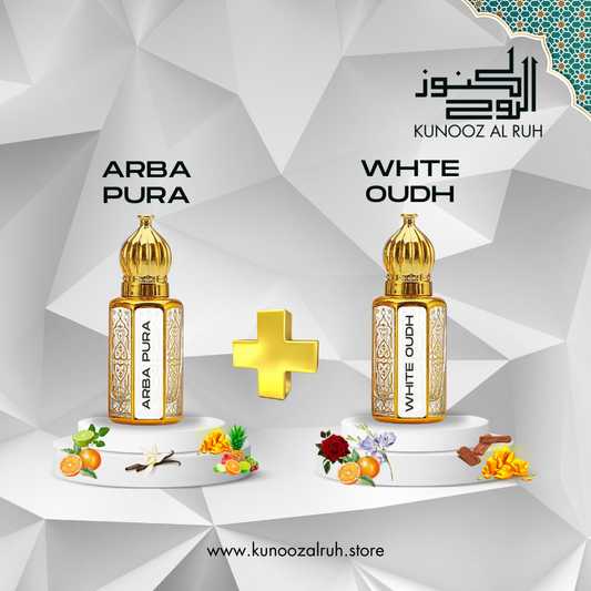 White Oudh + Arba Pura | Premium Attar | Concentrated Oil | 6ml each