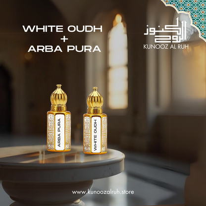 White Oudh + Arba Pura | Premium Attar | Concentrated Oil | 6ml each